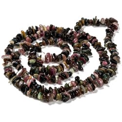 Turmalin, Strang, kleine Nuggets, gemischte dunkle Farben, ca. 7x5 mm, ca. 300 Stk