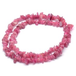 Roter Turmalin, 40 cm Strang, kleine Nuggets, ca. 5x3 mm, ca. 150 Stk