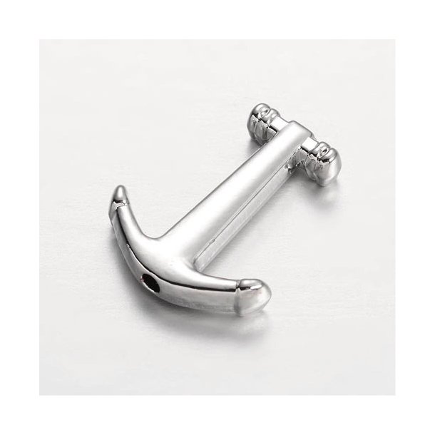 Anchor, silver-plated, 17x14 mm, 4 pcs