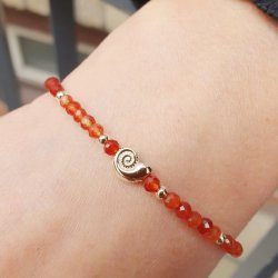 Muschelfrmige Perle, Sterlingsilber, 8x6 mm, 1 Stck