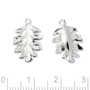 Anh�nger, Eichenblatt, Sterlingsilber, 17x11 mm, 1 Stck