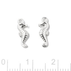 Seepferdchen mit se, Sterlingsilber, 12x4 mm, 2 Stk.