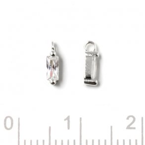 charm 24 x 12 mm Silver plated over Brass 2 PCS 2 hole V connector Pendant supply for girl earrings necklace EM0076-S