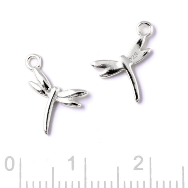 Anh�nger, Libelle mit �se, Silber, 11,5x11,5 mm, 1 St�ck