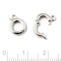 Ansteckring mit se fr Anhnger, Silber, Loch: 5 mm, 1 Stck
