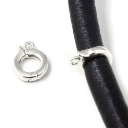 Ansteckring mit se fr Anhnger, Silber, Loch: 5 mm, 1 Stck