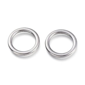 Ring, stainless steel, 17x2 mm, 2 pcs