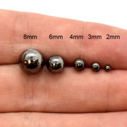 Keine Perle, schwarzes Messing, rund, 3 mm, 100 Stck