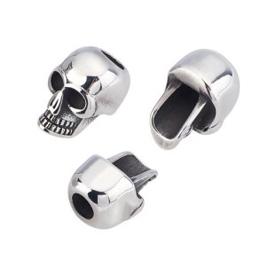 Kranienperle mit gro�em loch, Stahl, 16x11x12,5 mm, 1 St�ck