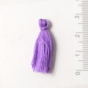 Quaste, schlicht, lila, 25 mm, 1 Stk.