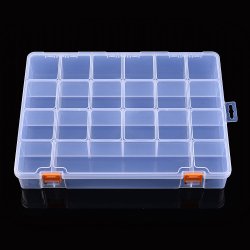 Gro�e Perlen-Sortimentsbox aus Kunststoff mit 21 F�chern, 32,5x25x5 cm, 1 Stck