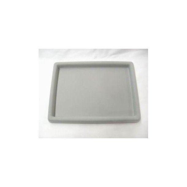 Bead tray in gray plastic with velvet surface, 20x27cm., 1pc.