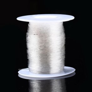 10 Meter Gummifaden 0,8 mm extra stark dehnbar elastisch Perlen Faden Nylonfaden