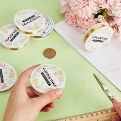 Wickeldraht-satz, vergoldet Kupferdraht, 6 Spulen mit den Gr��en 0,3�1 mm