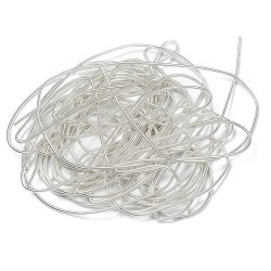 Franz�sischer Draht, versilbert, Spirale, Drahtst�rke 0,25 mm, Durchmesser 1,1 mm, 3 m