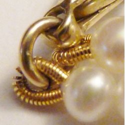 French Wire, vergoldete Metallspirale, Drahtst&auml;rke 0,5 mm, Durchmesser 1,8 mm, 20 cm, 1 stk