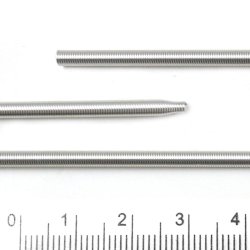 French wire, s�lvfarvet, spiral, kraftig tr�dtykkelse 1 mm, diameter 2,9 mm, 18 cm