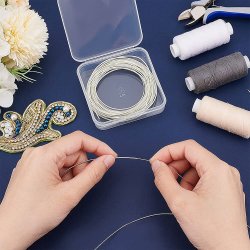 French Wire, Metallspirale, Drahtstrke 0,3 mm, Durchmesser 1 mm, 50 cm, 1 stk