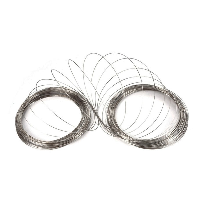 Memory-Draht, Stahl, Runddraht, für kleinere Halsketten, Durchmesser 115 mm, Draht 1 mm, 12 Schlaufe