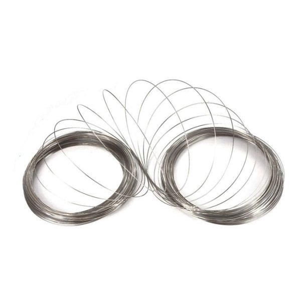 Memory wire, steel, round wire, for smaller necklaces, diameter 115 mm, wire 1 mm, 12 loops