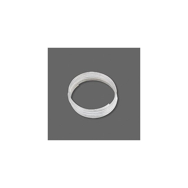 Memorywire, silver plated steel, 18mm, finger ring, thickness 0.40-0.50mm. 12 loops.