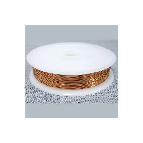 Copper wire on flat spool, 0.3mm, about 20 metres