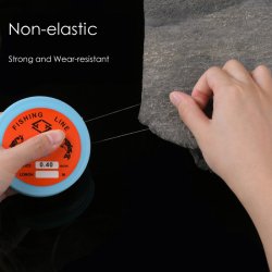 Nylonschnur, ganze Spule, durchsichtig, Dicke 0,3 mm, 100 m