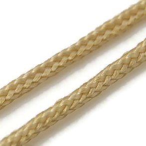 Polyesterschnur, rund, Weizenbeige, Starke 1,5 mm, 2 m