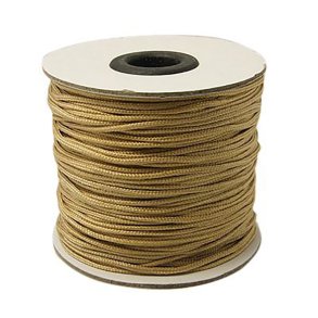 Polyesterschnur, rund, Weizenbeige, Starke 1,5 mm, 90 m