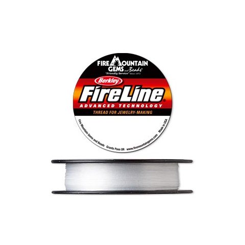 FireLine 6LB, weiß, super dünn und stark, Stärke 0,15 mm, 2 m
