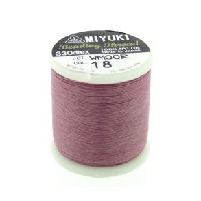 Miyuki beading thread, size B, color code 12, black, 500m