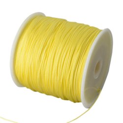 Polyesterschnur, ganze Rolle, gelb, 0,9 mm, 90 m