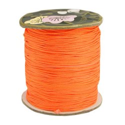 Polyesterschnur, orange, 0,9 mm, 90 m