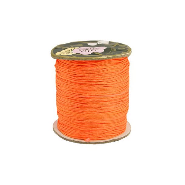 Nylon cord, orange, 0,9mm, 90m