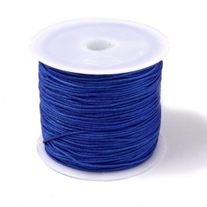 Nylon cord, dark blue, 0.9mm, 2m.