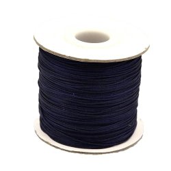 Polyesterschnur, marineblau, 0,9 mm, 2 Meter.