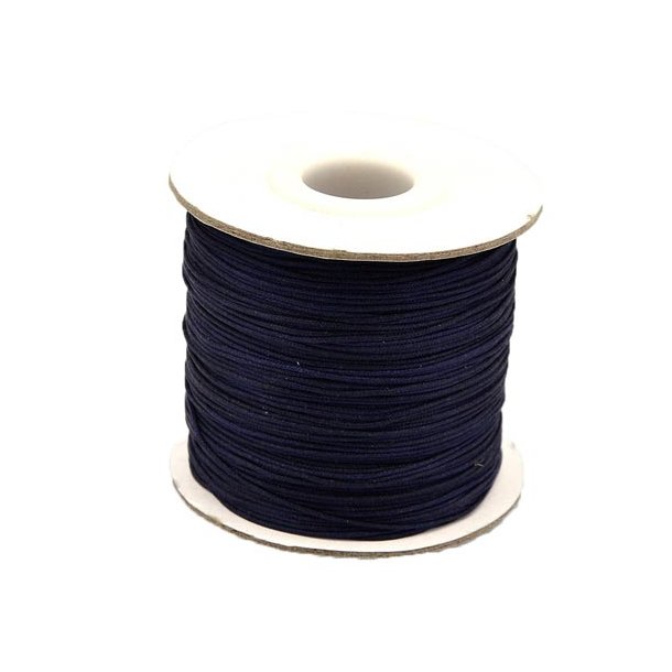 Nylon cord, navy blue, 0.9mm, 2 m.