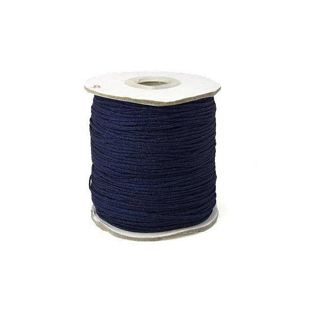 Nylon cord, dark navy blue, thickness 1.5-2mm, 2 m.