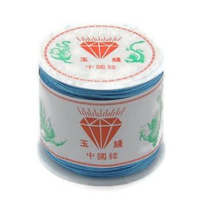 Polyestersnor, dyb himmelbl, 0,9 mm, 2 m.