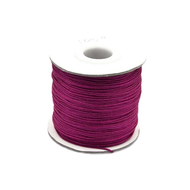 Polyestersnor, rulle, mrk magenta, 0,9 mm, 90 m.