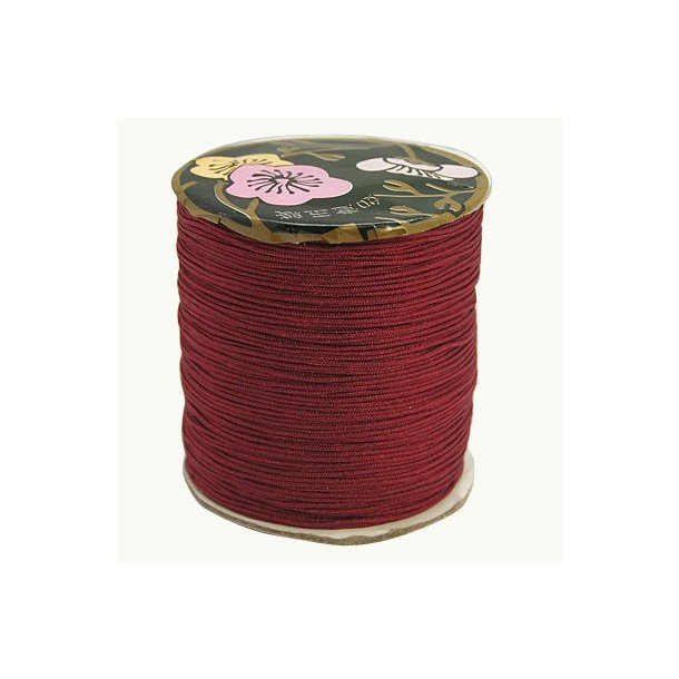 Nylon cord, dark red, thickness 1.5-2mm, 2m