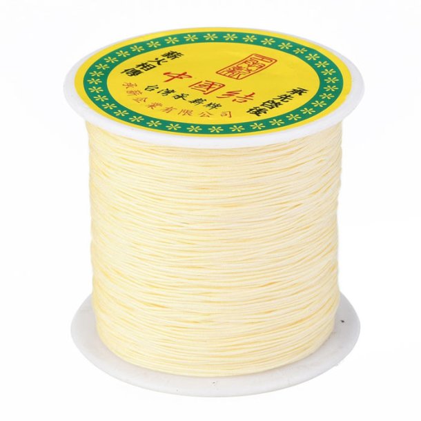 Nylon cord, off white, thicknes 0.5mm, 2m 