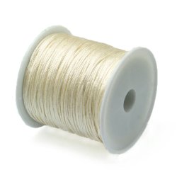 Polyesterschnur, ganze Rolle, beige, Dicke 0,9 mm, 45 m