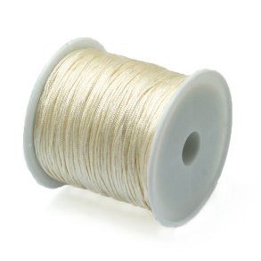 Polyesterschnur, ganze Rolle, beige, Dicke 0,9 mm, 45 m