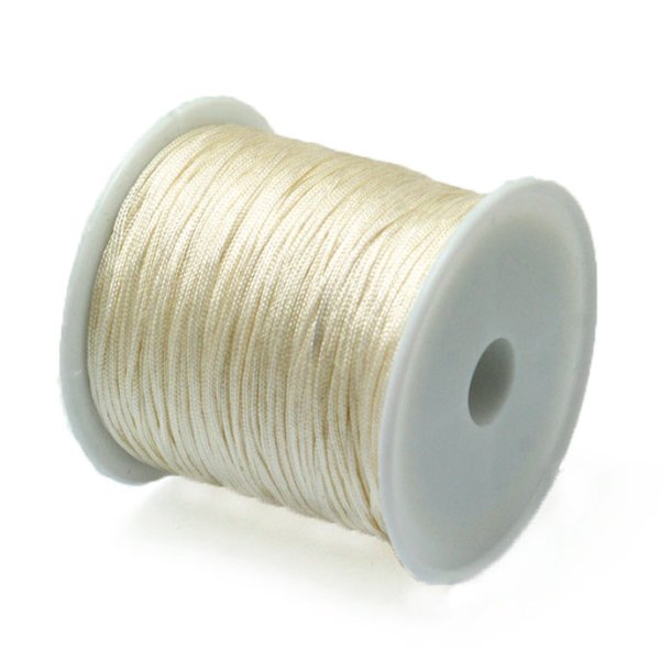 Nylon cord, full spool, beige, thickness 0,9mm, 45m.