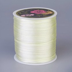 Satinschnur, rund, creme-gelb, Dicke ca. 2-2,5 mm, 2 m