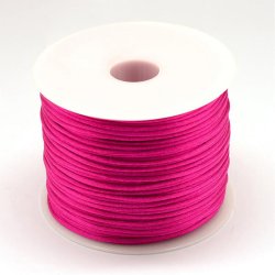 Satinsnor hel rulle, magenta, tykkelse ca 1 mm, 60 m