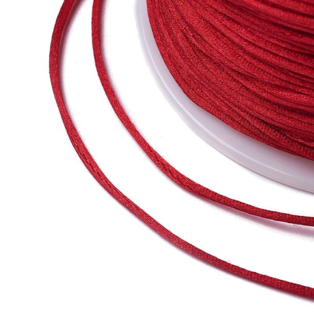 Satin cord, round, darkred, thickness 2-2,5 mm, 2 m