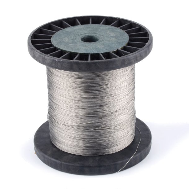 Tigertail, Beadalon, extra thin 19-string beading wire on spool, metallic,  0.25mm, 9m