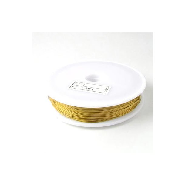Tigertail, Wire Draht, antik-golden, Dicke 0,3 mm, 20 m